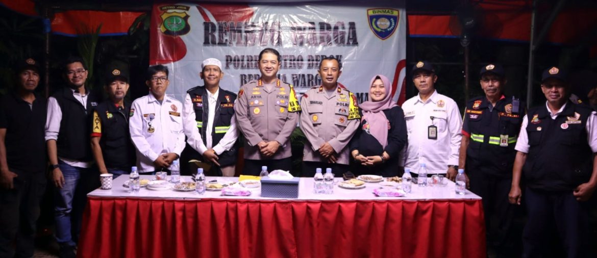 Rembug Warga di RW 14 Kelurahan Depok Jaya bersama Kapolres Metro Depok