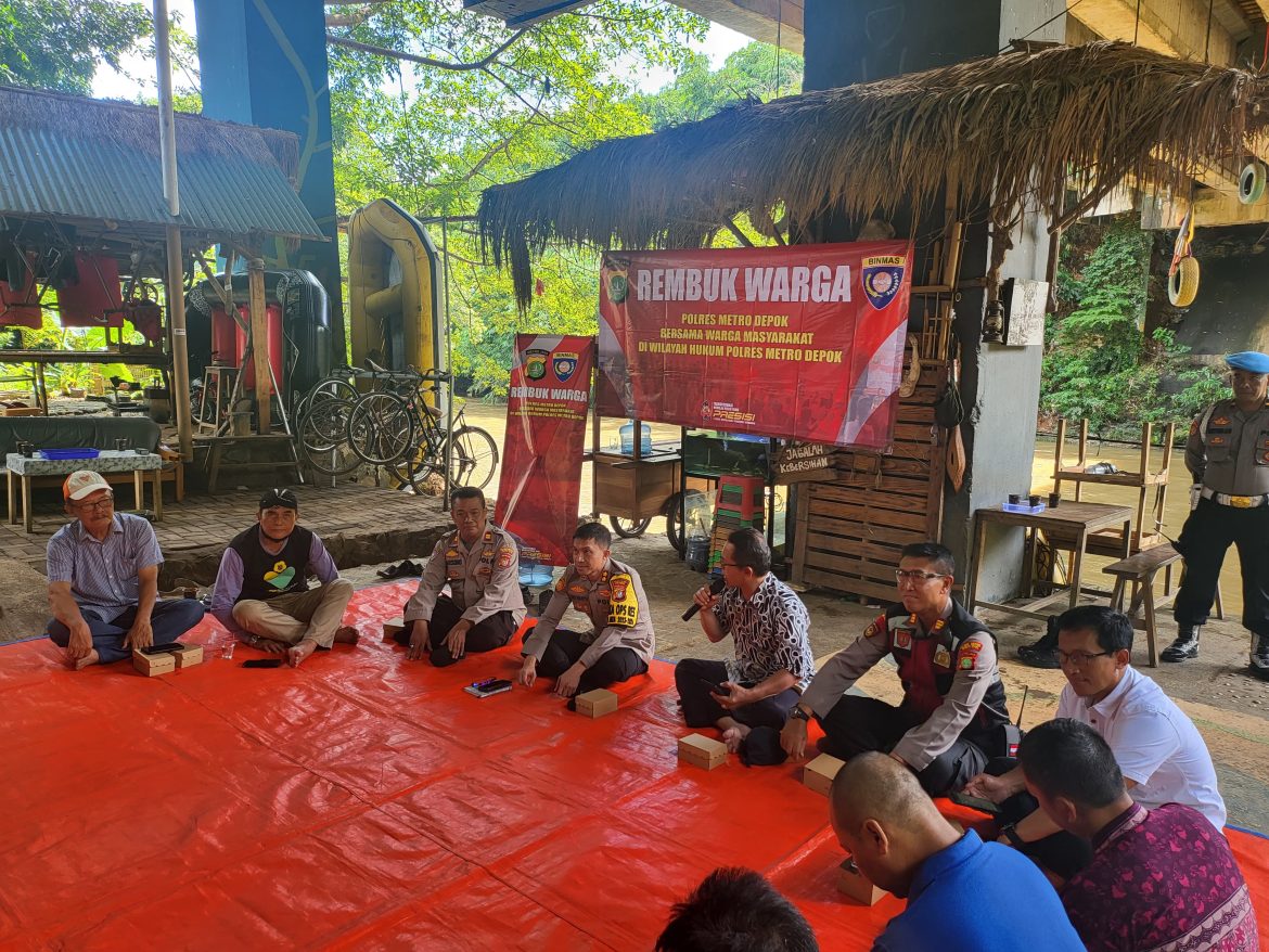 Rembug Warga Wakapolres Metro Depok Bersama Komunitas Ciliwung Depok