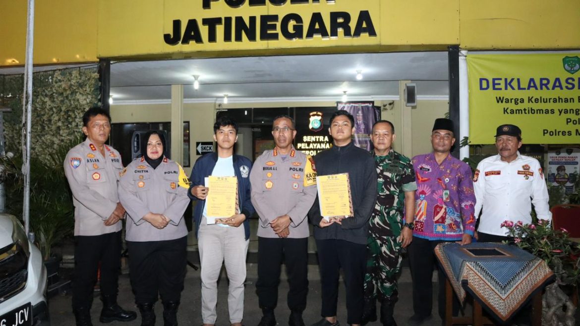 Polisi Gelar Deklarasi Damai Anti Tawuran Wilayah Kelurahan Bidara Cina