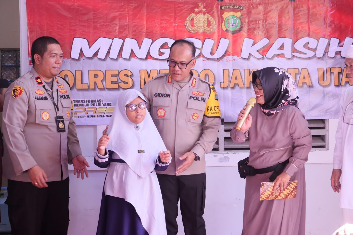 Kapolres Metro Jakut ‘Minggu Kasih’ di Rumah Quran Disabilitas Cilincing