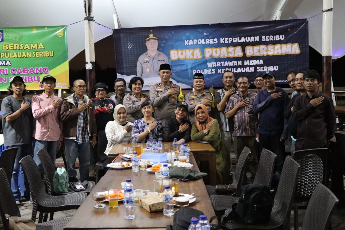 Perkuat Sinergitas, Polres Kepulauan Seribu Buka Bersama dengan Awak Media