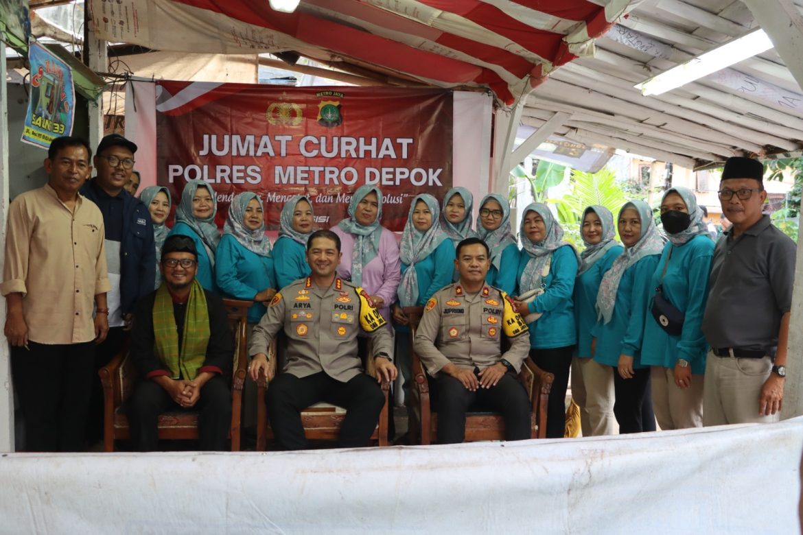 Jumat Curhat Polres Metro Depok Bersama Warga Kelurahan Kukusan Beji