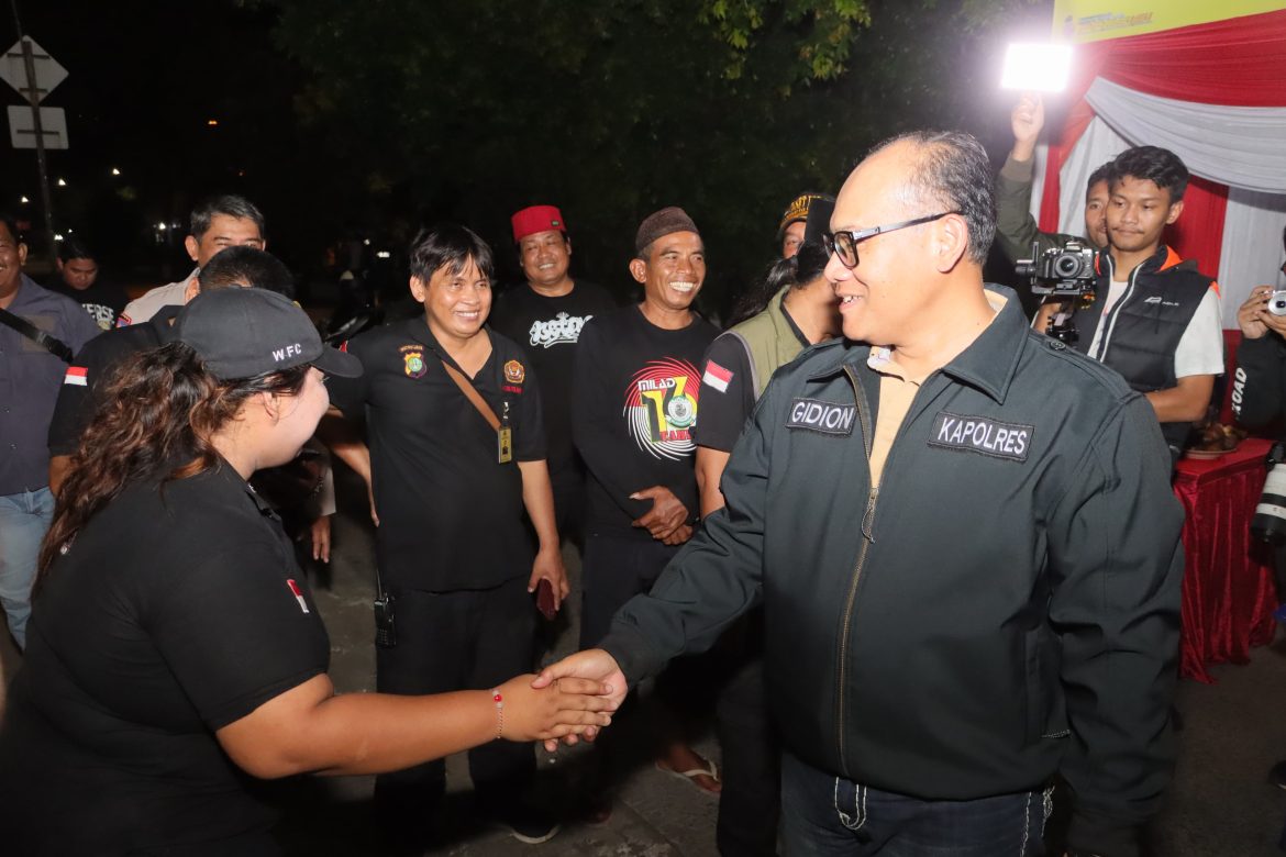 Kapolres Metro Jakut Cek Pos Pantau Satgas Anti Tawuran Dalam Rangka Cipta Situasi Kamtibmas Bulan Suci Ramadhan