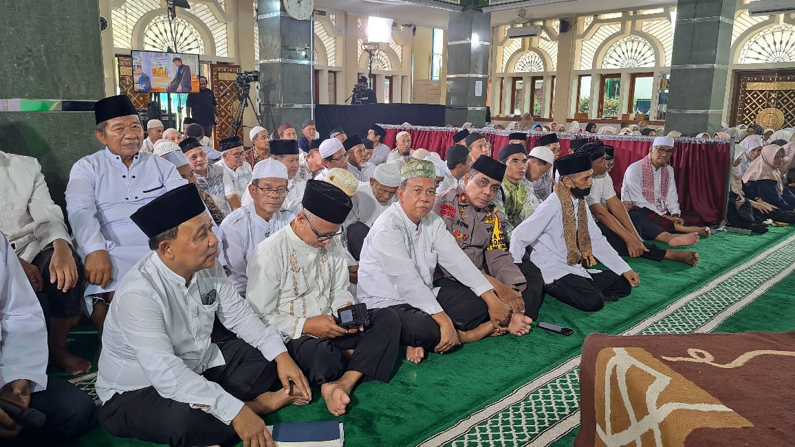 Kapolsek Bojonggede Hadiri Kegiatan Damai Indonesiaku di Masjid Al Muhajirin Desa Kedung Waringin