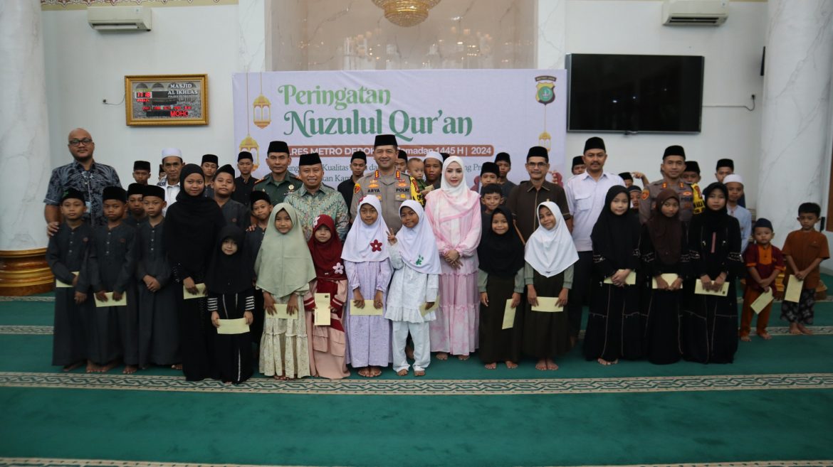 Peringatan Nuzulul Qur’an Dirayakan dengan Khidmat di Polres Metro Depok