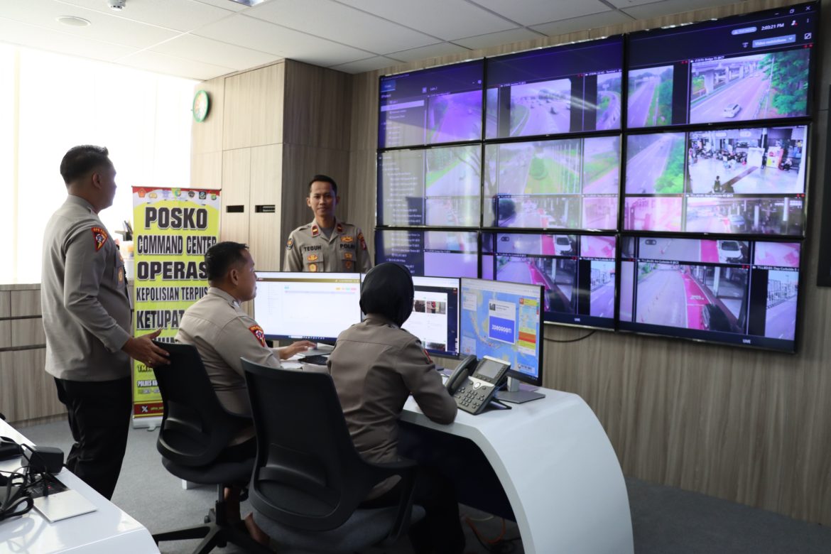 Optimalisasikan Pengamanan Polres Bandara Soetta Pantau Arus Mudik Via Command Center