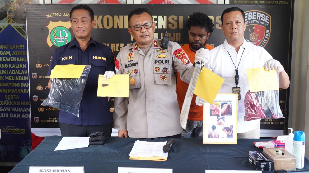 Polsek Koja Amankan Pelaku Pembacokan 4 Warga di Koja