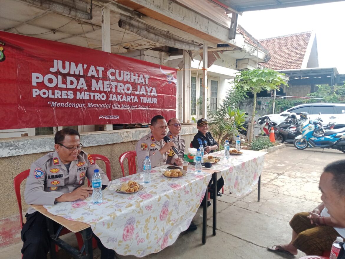 Kapolsek Matraman dan Masyarakat Bersama dalam “Jumat Curhat” untuk Tingkatkan Keamanan dan Kesejahteraan Warga