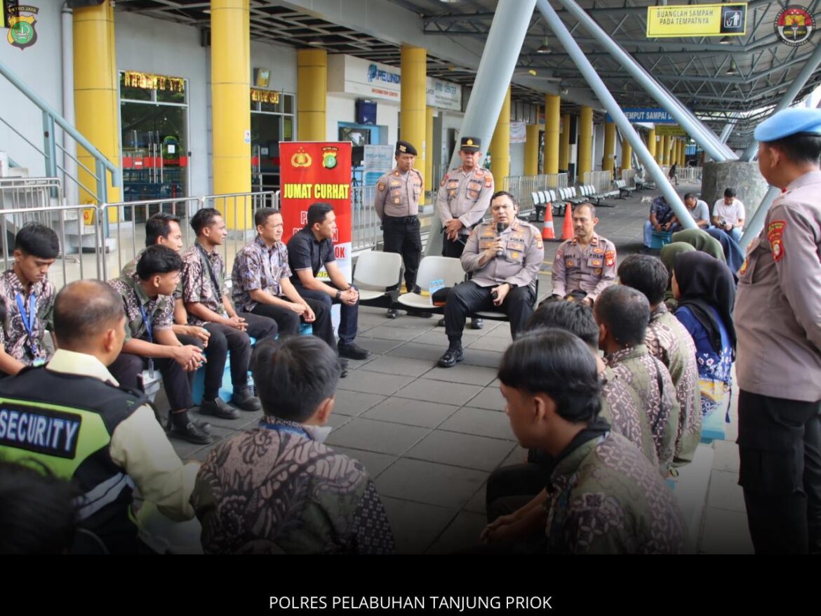 Kapolres Pelabuhan Tanjung Priok Gelar Jumat Curhat Jaga Kamtibmas Dan Jalin Silaturahmi