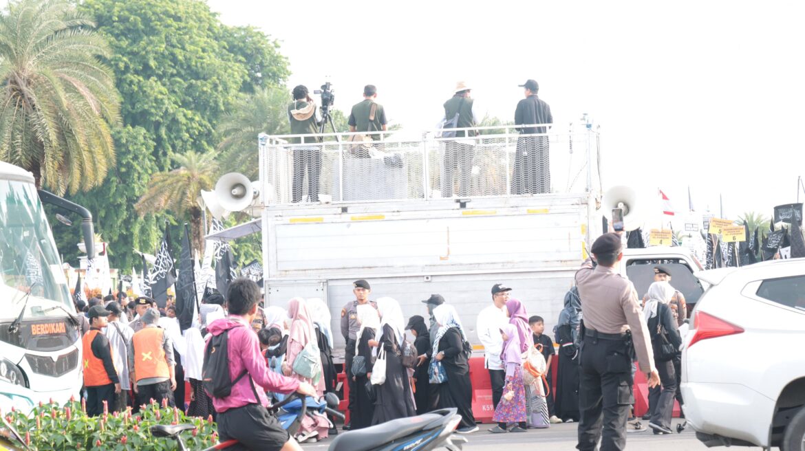 1.994 Personil Polri Siap Amankan Aksi Bela Palestina di Kedubes AS