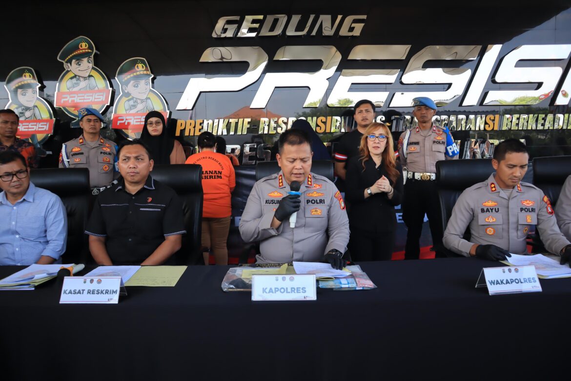 Polres Metro Bekasi Kota Bongkar Penipuan Properti, 77 Korban Rugi Rp4,1 Miliar